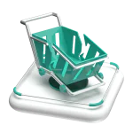Shopping cart recovery notification illustration
