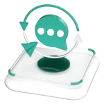 Marketing SMS update push illustration