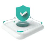 Identity verification shield illustration